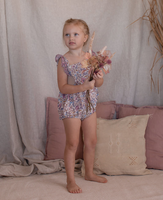 Blossom Romper in Azure Oasis