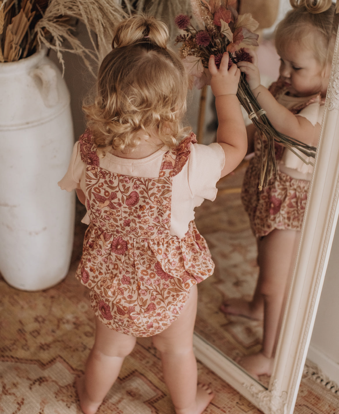 Blossom Romper in Pink Sands