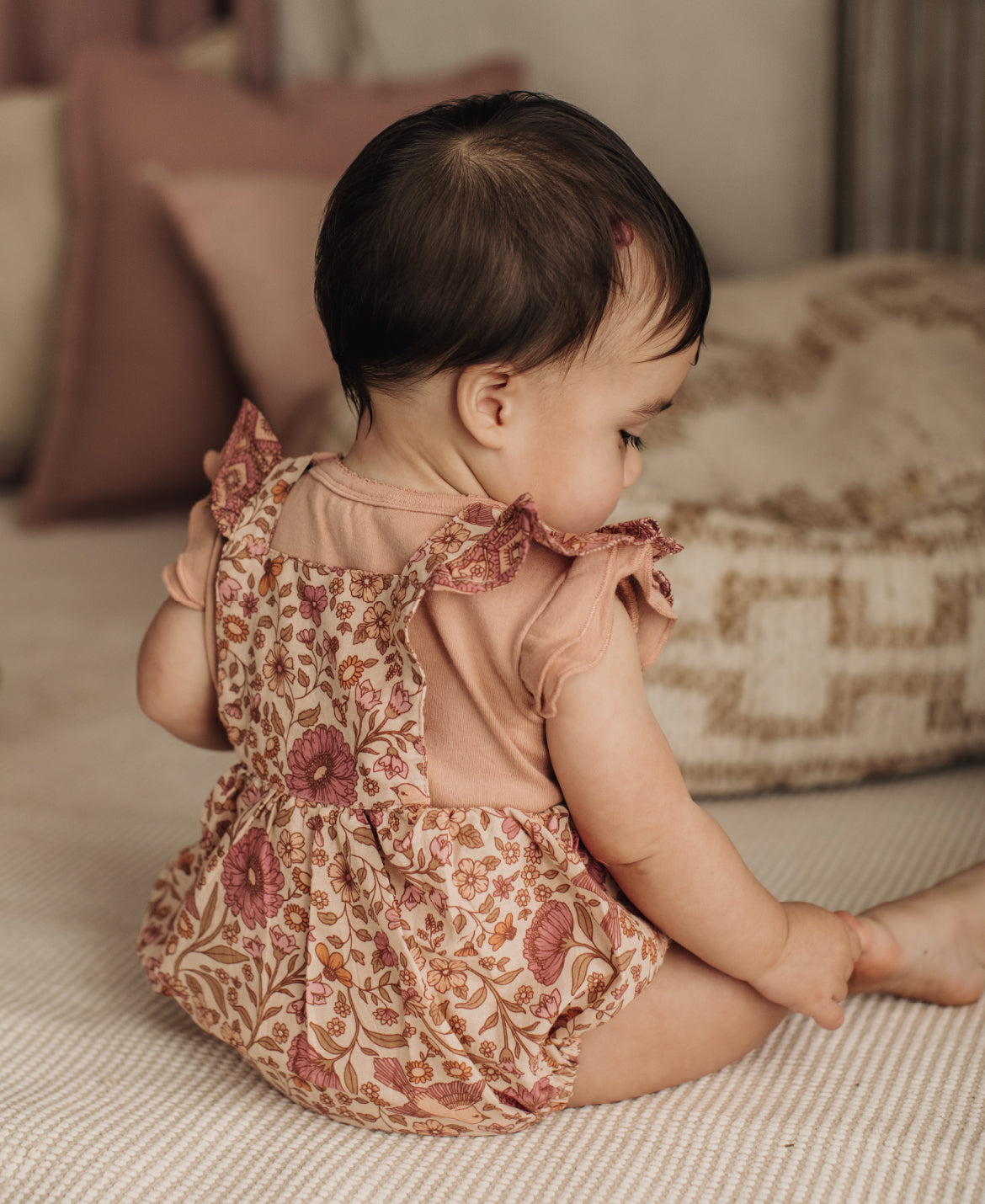 Blossom Romper in Pink Sands