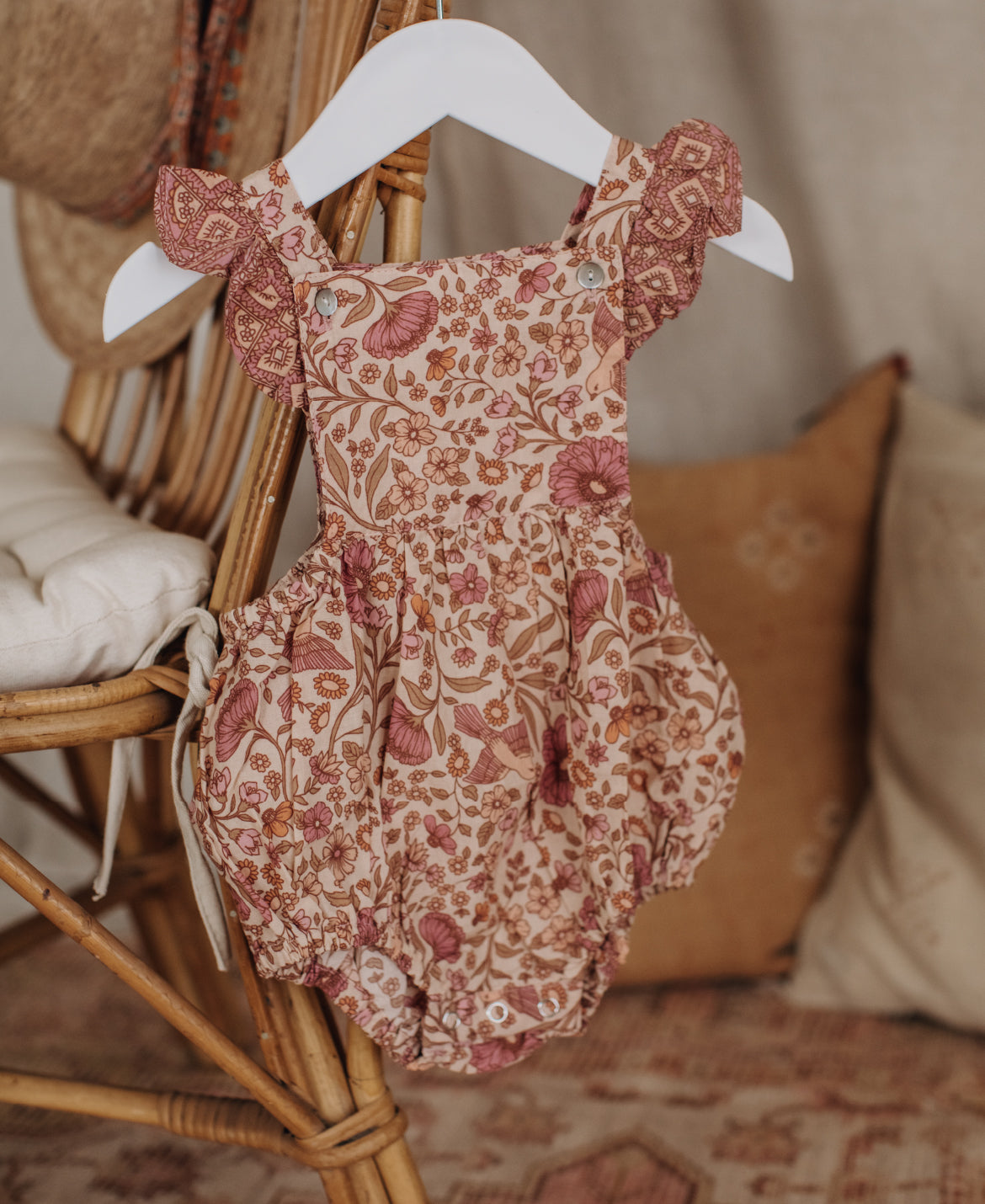 Blossom Romper in Pink Sands