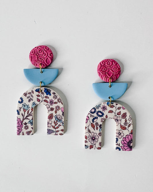 Azure Oasis Statement Earrings