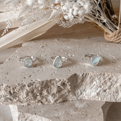 Blue Topez Gemstone Ring ~ Size 8