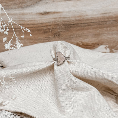 Rose Quartz Gemstone Ring ~ Size 6