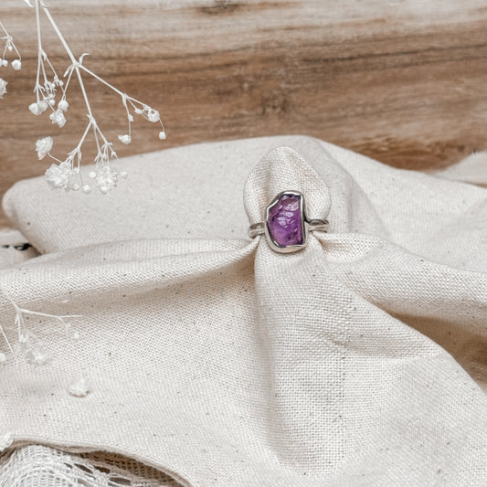 Amethyst Gemstone Ring ~ Size 7