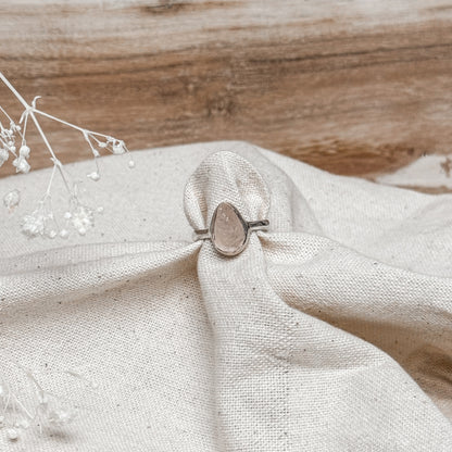 Rose Quartz Gemstone Ring ~ Size 6