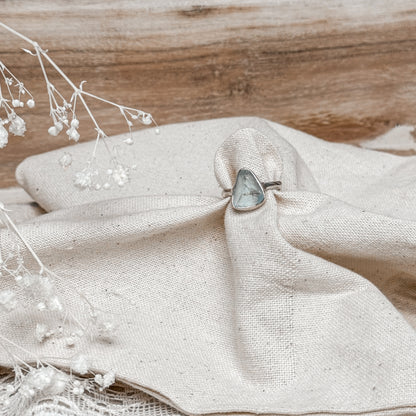 Blue Topez Gemstone Ring ~ Size 6