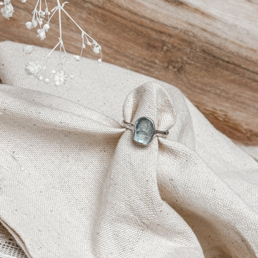 Blue Topez Gemstone Ring ~ Size 7