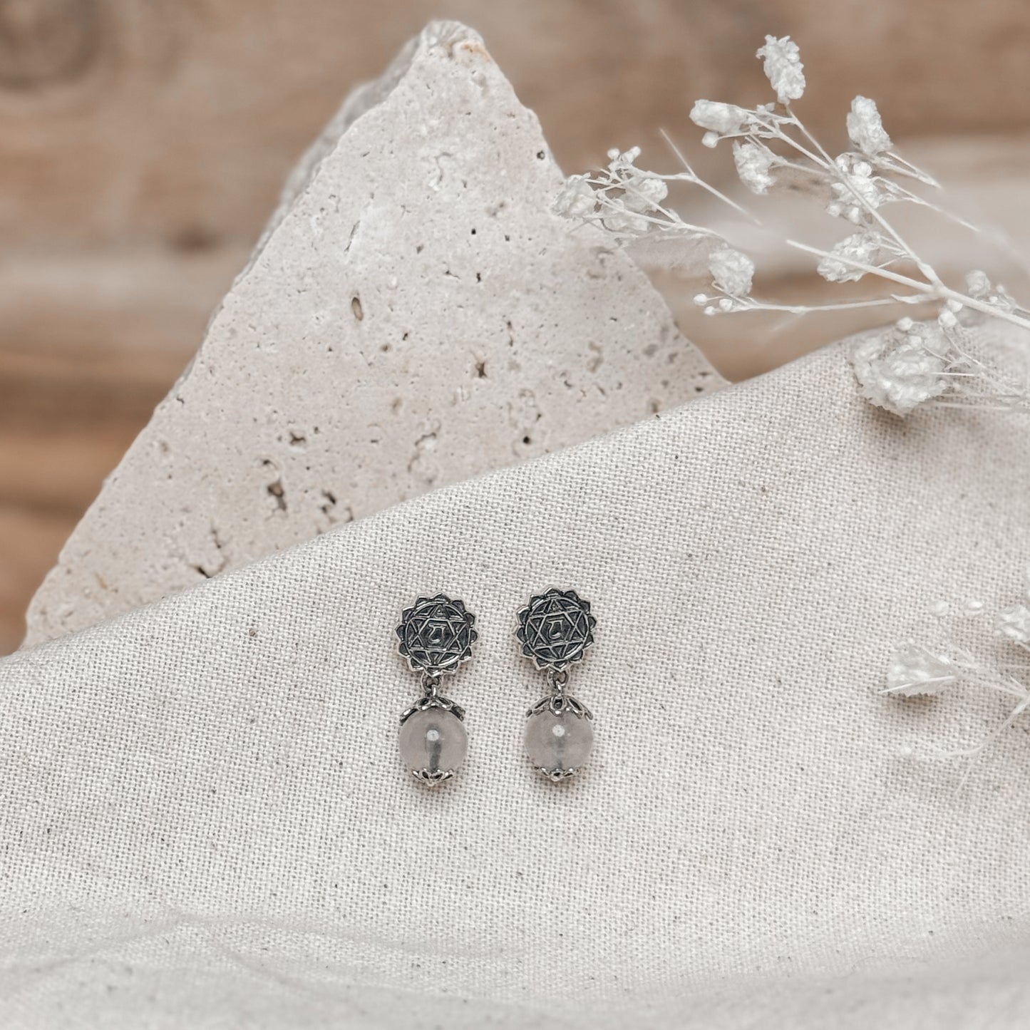 Chakra Gemstone Drop Earrings