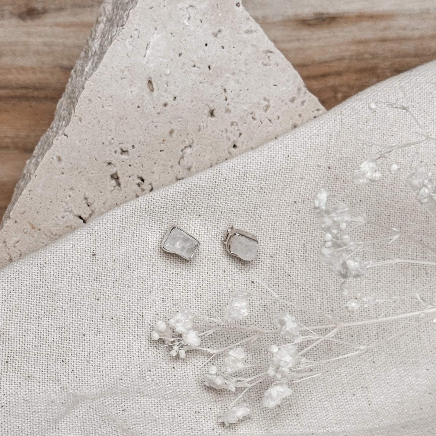 Gemstone Stud Earrings