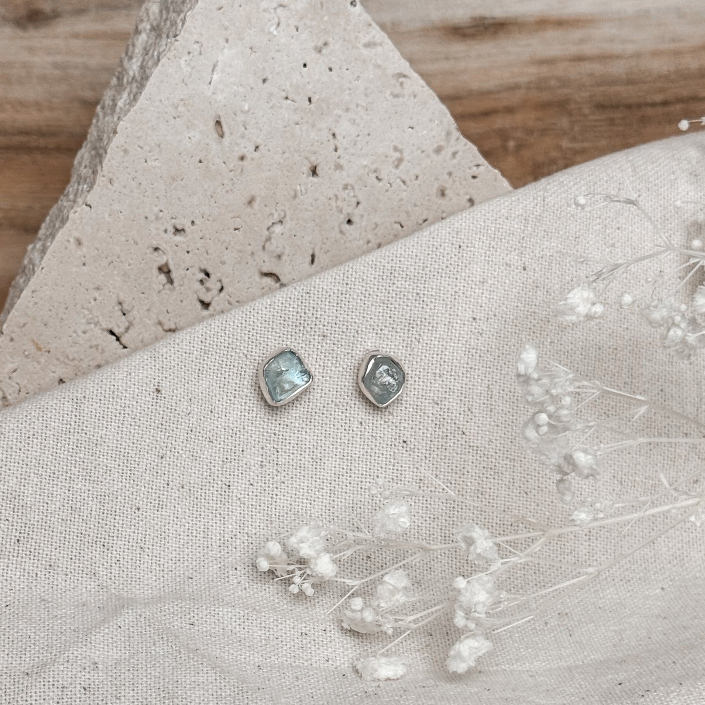 Gemstone Stud Earrings
