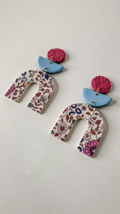 Azure Oasis Statement Earrings